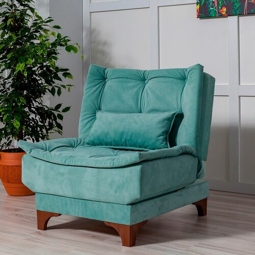 Atelier Del Sofa kelebek berjer - sea green sea green wing chair Slike