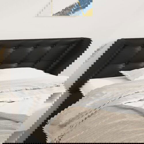 vidaXL Uzglavlje s ušima crni 103x23x78/88 cm od umjetne kože Cijene