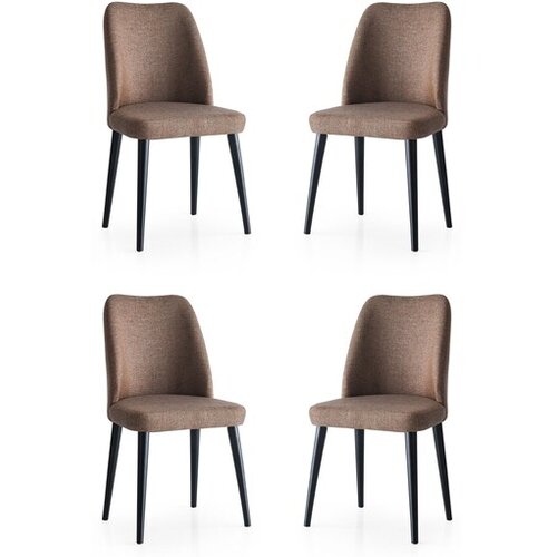 Hanah home set stolica Luna-673, 75x62x102 cm, 4 dijela, Smeđa Cene