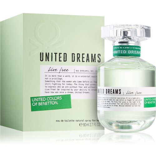 Benetton United Dreams for her Live Free toaletna voda za žene 80 ml Slike