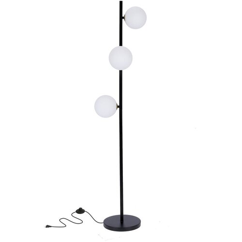 Candellux Lighting kama crna+zlatna 3X28W G9 bela abažur Slike