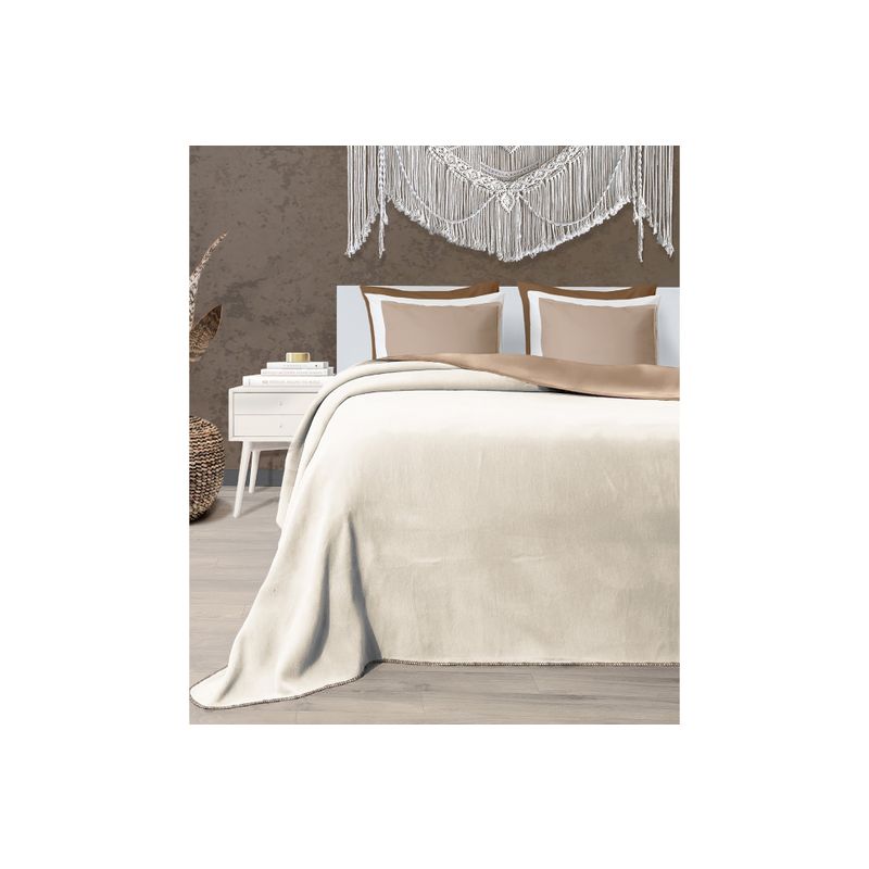  Twin - Brown, Cream BrownCream Single Blanket Slike