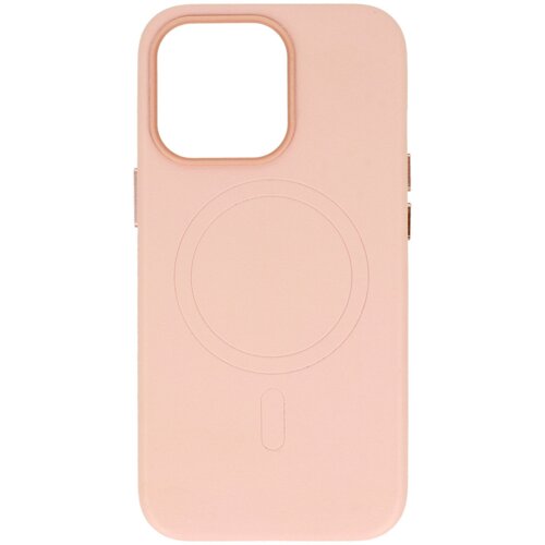 Onasi usnjen silikonski ovitek MagSafe za iPhone 14 - roza, (21116406) Slike