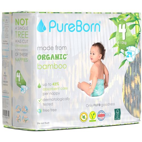PURE BORN pelene - 2 (s, 3-6 kg) 32kom, bela rada Slike