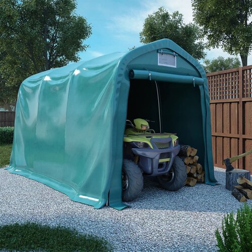 vidaXL Garažni šotor PVC 2,4x3,6 m zelen Cene