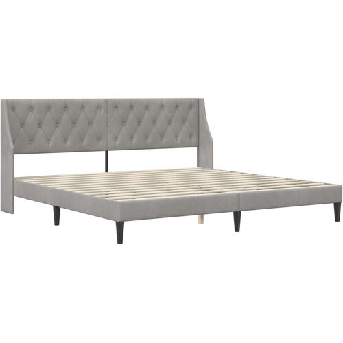 Okvir kreveta s madracem Zidne 2 pcs Svijetlo siva Bar&amp;scaron;un - Svjetlosiva 200 x 200 cm Slike