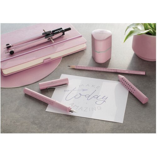  NOTES 14,5X21CM KARO 96L 100G S GUMICOM FABER CASTELL 100 278 26 ROZI Slike