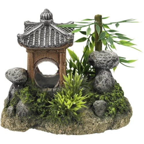 Nobby dekor azijski tempelj z rastlinjem - 15,5 x 10,5 x 12,5 cm Slike