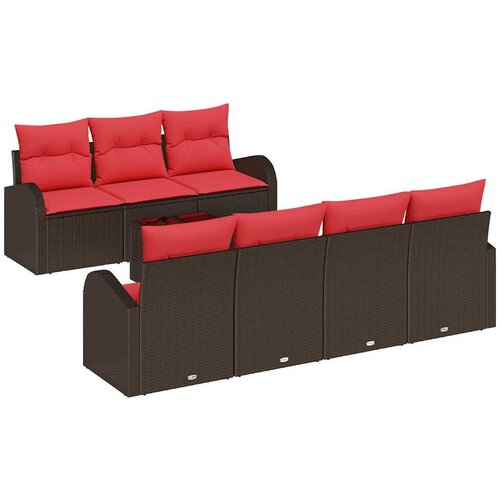  Sjedeća garnitura za vrt 8 kom. 7-Broj sjedala 234 x 62 x 69 cm Slike