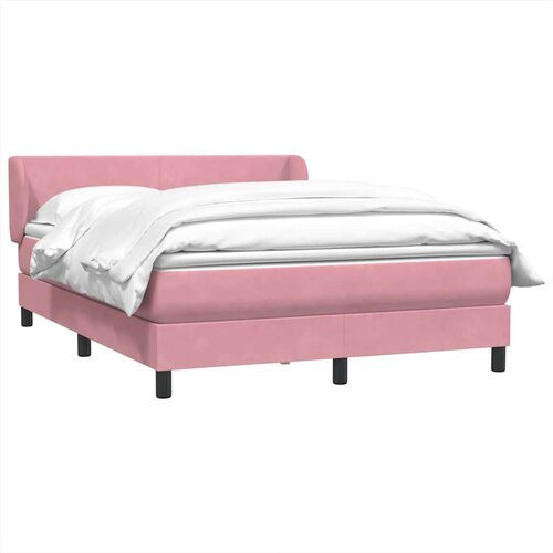Box Spring krevet s madracem ružičasti 140x220 cm bar&amp;scaron;un Slike