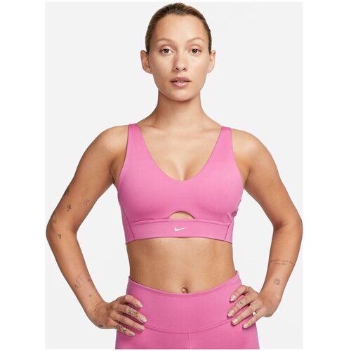 Nike Indy Plunge Cut-Out Padded Women's Bra, Cosmic Fuchsia/Fossil Stone - S, (20491241) Cene