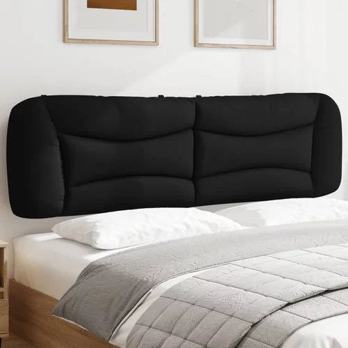 Jastuk za uzglavlje crni 180 cm od tkanine