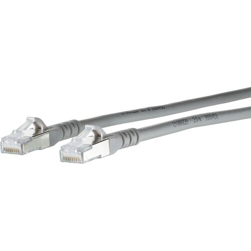Metz Connect 130845A033-E RJ45 omrežni kabel\, Patch kabel CAT 6a S/FTP 10.00 m siva z za&scaron;čitnim zapornim zatičem 1 kos, (20421700) Cene