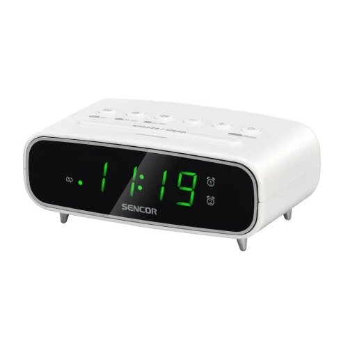 Sencor src 2600 w beli Fm radio sa digitalnim prikazom vremena Slike