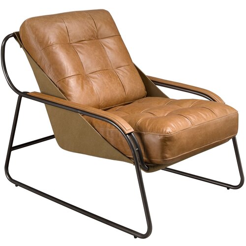 Angel Cerd&amp;aacute; Fotelj iz rjavega usnja, (5000008493) Slike