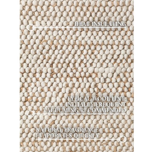 Villeroy Boch Bež ročno tkana preproga iz me&amp;scaron;anice volne 80x150 cm Peas &amp;ndash; Slike