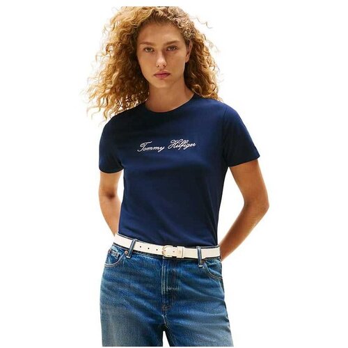 Tommy Hilfiger teget majica za žene THWW0WW45746-C1G Slike