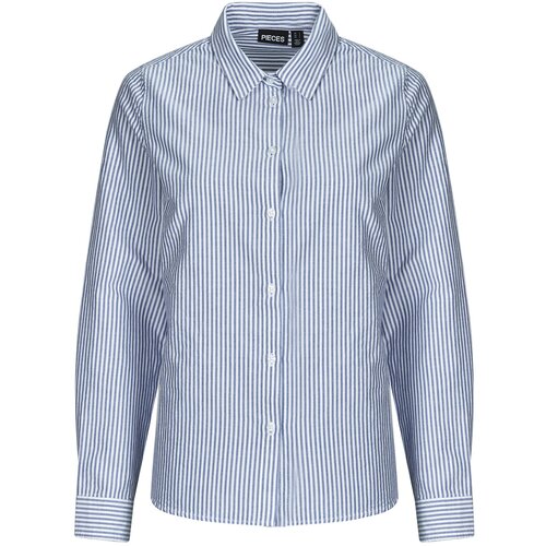 Pieces PCIRENE LS SHIRT Plava Slike
