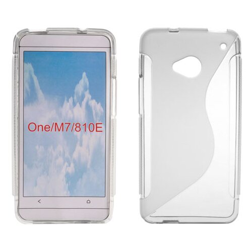  S silikonski ovitek ONE M7 810E prozoren Slike