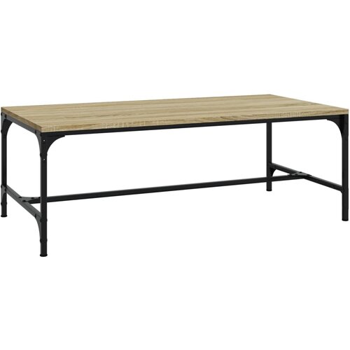 Maison Chic Klubska mizica - kavna mizica - Nizka mizica sonoma hrast 100x50x35 cm inženirski les, (21753389) Slike