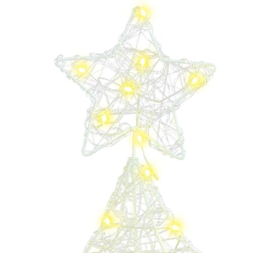 VidaXL Božićno drvce s 100 LED svjetlima Topla bijela 120 cm Akril Slike
