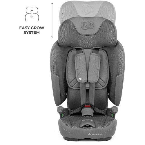 Kinderkraft avtosedež FIX2GO i-Size 9-36 kg (76-150 cm), siv Slike
