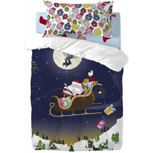 Mr. Fox dječja pamučna posteljina Merry Christmas, 100 x 120 cm