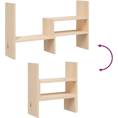  Stalak za monitor (39 - 72) x 17 x 43 cm od masivne borovine Slike