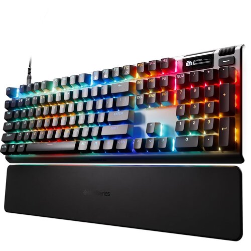 Steel Series Apex Pro Gen 3 igralna tipkovnica črne barve z magnetnimi stikali in US postavitvijo QWERTY Cene