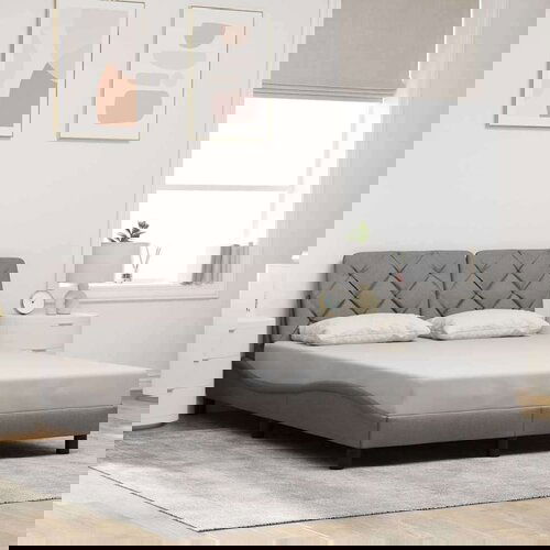  Posteljni okvir brez vzmetnice taupe 120x200 cm blago, (21792375) Cene