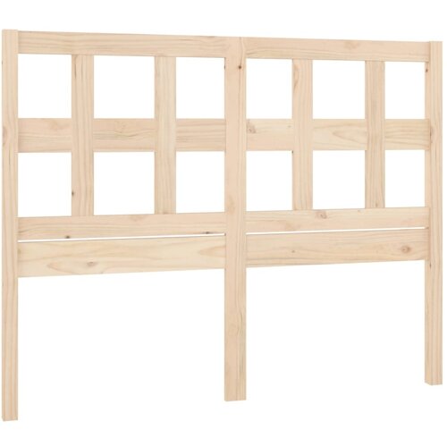 Maison Chic posteljno vzglavje - vzglavna omarica - nočna omarica 125,5x4x100 cm trdna borovina, (21704644) Slike