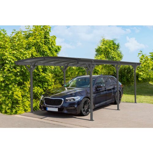 WESTMANN aluminijska nadstrešnica za automobile s okruglim lukom Bergen 15 m2 (3x5 m) | BRANDED IN GERMANY Cijene