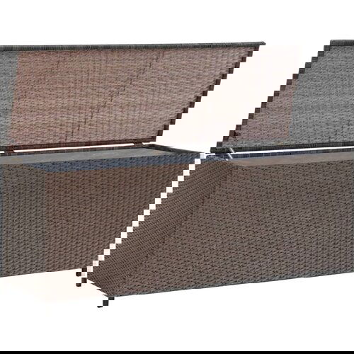 vidaXL Vrtna kutija za pohranu od poliratana smeđa 120 x 50 x 60 cm Cijene