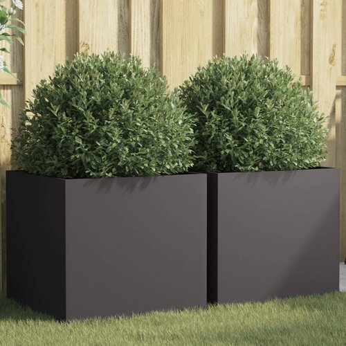 vidaXL Sadilice 2 kom crne 49 x 47 x 46 cm od hladno valjanog čelika Cijene