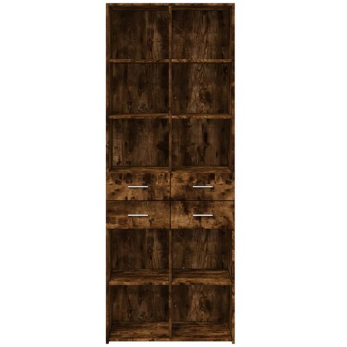  Visoka komoda boja hrasta 70x42,5x185 cm od konstruiranog drva Slike