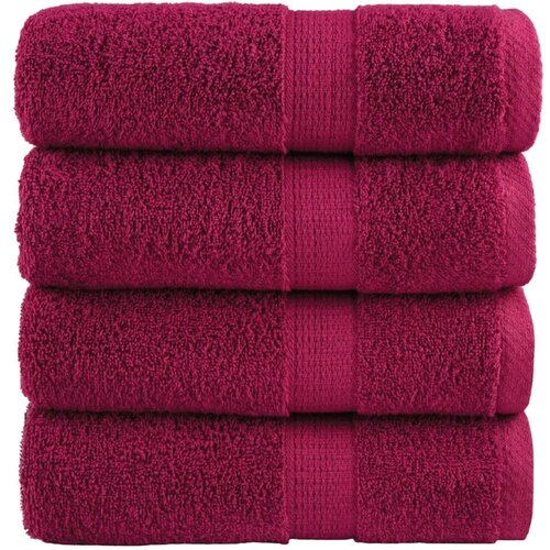 Premium ručnici za pranje SOLUND 4 kom. bordo 30x30 cm 600 g/m&amp;sup2; - Bordo 30 x 30 cm 4 Slike