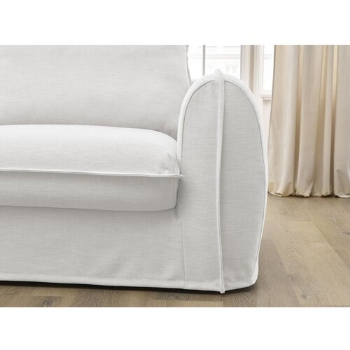 Bobochic Paris Bela sedežna garnitura za spanje/raztegljiva 236 cm Archimede &amp;ndash; Slike