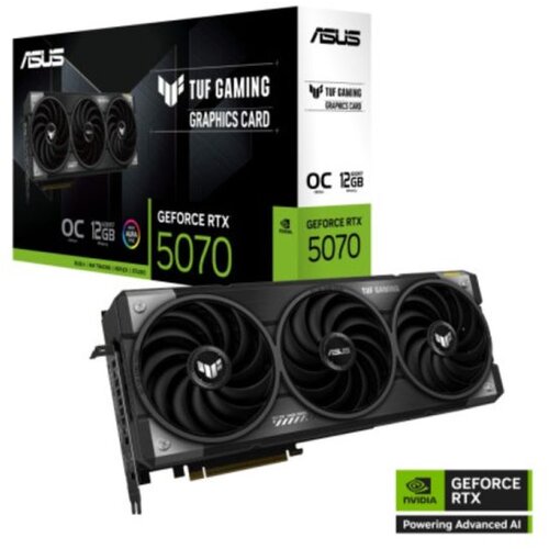 Asus TUF-RTX5070-O12G-GAMING12GB GDDR7, 192-bit3x DP, 2x HDMI Cijene