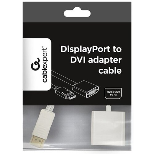 Gembird A-DPM-HDMIF-002-W DisplayPort to HDMI adapter cable, white adapter Cene