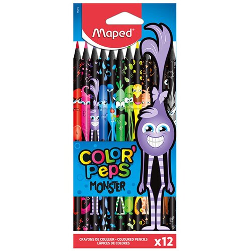 Maped Set drvenih boja Monster, 12 komada Slike