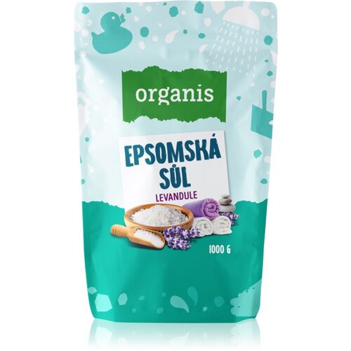 Organis Epsom salt Lavender sol za kupku 1000 g Cene