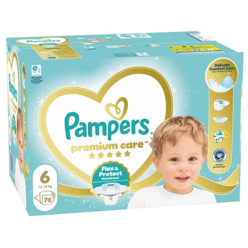 Pampers pelene premium MB 6 ex.large 13-18kg 76kom Slike