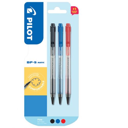 Olovka KEMIJSKA BP-S MATIC PK2 PLUS 1 GRATIS PILOT BPS-135-F SORTIRANO BLISTER Cene