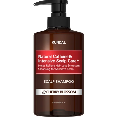 KUNDAL Caffeine Shampoo Cherry Blossom prirodni šampon protiv gubitka kose 500 ml