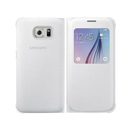 Samsung original S-View EF-CG920PWE preklopna torbica Galaxy S6 G920 bela Cene