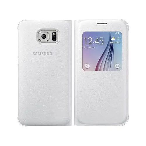 Samsung original S-View EF-CG920PWE preklopna torbica Galaxy S6 G920 bela