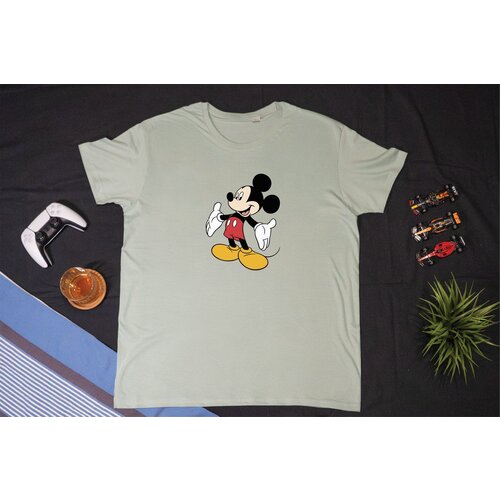  mickey mouse unisex majica pastelno zelena Cene