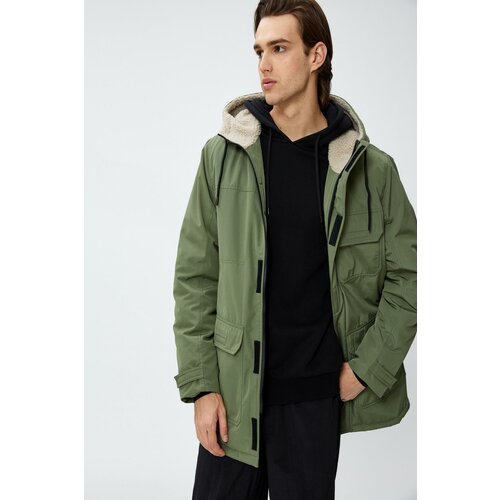 Koton Men's Green Coat Cene