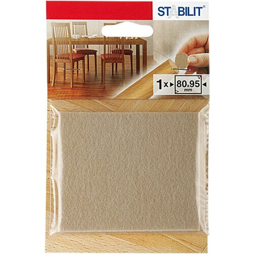 STABILIT podložna pločica od filca (80 x 95 x 5 mm, Lijepljenje, 1 Kom., Natur) Cijene