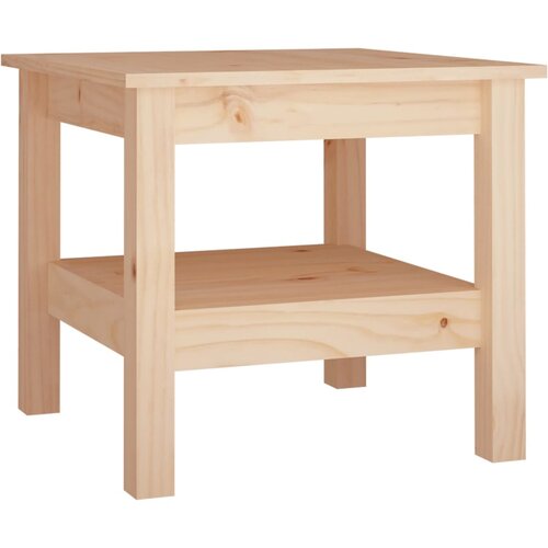 Maison Chic Klubska mizica - kavna mizica - Nizka mizica 45x45x40 cm trdna borovina, (21753430) Slike
